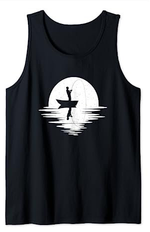 Vintage Style Angler Retro Angeln Fischer Angel Geschenk Tank Top