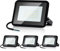 Randaco 4 Projecteur à LED 30W, Lumière D'inondation 2550LM Applique Murale Blanc Chaud 3000K étanche IP66, Lumière de Sécurité Extérieure, Lumière de Travail pour Entrepôt (sans prise)