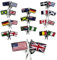 Personalised with the Countries of Choice Twin Flags Lapel Pin Badge