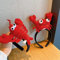 XIYUAN Krabben- und Hummer-Stirnband, rot, Party-Kopfbedeckung für Kinder und Erwachsene, 2 Stück, geformte Haarreifen, Meerestier, Cosplay-Stirnband