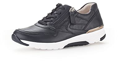 Gabor Damen Low-Top Sneaker, Frauen Halbschuhe,Wechselfußbett,Laufschuhe,straßenschuhe,Strassenschuhe,Sportschuhe,Midnight (Sp),39 EU / 6 UK