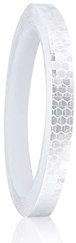 Ruban adhésif réfléchissant de sécurité pour véhicules, vélos, casques, vêtements, 8 m, blanc