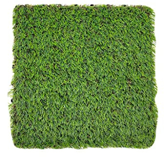Woodtex Terrassenfliese Kunstrasen | 30 x 30 cm | 24 mm stark | PVC Träger | Verschraubt