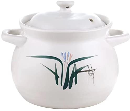Japanischer Tontopf Hot Pot Steingut Tontopf Auflauf Topf Keramik Suppentopf Retro Japanischer Stil Keramik Schmortopf Ton Auflauf Haushalt (Size : 5.5L)