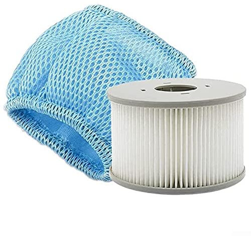 Filternetze für alle Mspa Whirlpools mit kompatiblen Schutznetzen, Netzabdeckung, Falten Pools Wassersieb Blau Nylon Zubehör