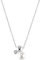 s.Oliver Kette mit Anhänger 925 Sterling Silber Damen Halsschmuck, mit Zirkonia synth., mit Süßwasserzuchtperle, 42+3 cm, Silber, Kommt in Schmuck Geschenk Box, 2036871