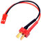 ikarex-shop 1x Stück Adapter-Kabel T-Plug auf JST BEC Männlich Weiblich RC Verbindung Silikon 22AWG Draht RC Verbinder Lipo Akku