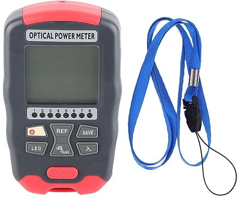 Mini Probador de Cable óptico de Fibra Medidor de Potencia de Fibra óptica Portátil FC/SC/ST Probador de Interfaz Universal de Fibra RJ45, 3 en 1 Probador de Cable de Red Medidor óptico de Luz LED de