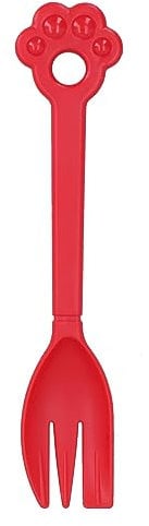 AB TOOLS 1pc Food Grade Plastic Dog Cat Feeding Fork Spork- Assorted Colours