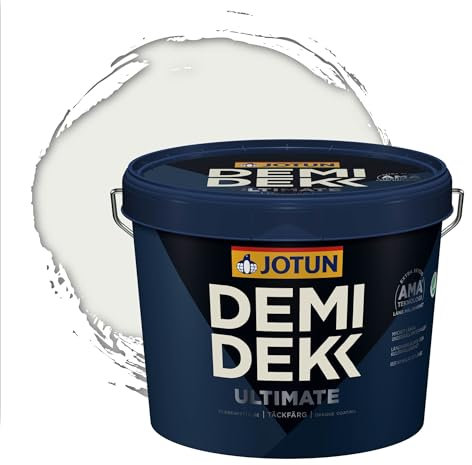 Jotun - Peinture Bois, Lasure Opaque pour Extérieur et Intérieur Satinée - DEMI DEKK ULTIMATE - RAL 9003 - Blanc de Sécurité - 3L