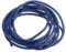 PATIKIL 2m Cordon en Cuir Tressé Rond, 3mm Corde Ronde Tressée en Cuir Véritable Pliée pour Artisanat Fabrication de Bijoux Colliers Bracelets Bricolage, Bleu Clair
