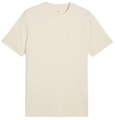 PUMA Unisex Ess Elevated Tee T-Shirts, No Dye, XL EU
