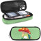 HELLHERO Federmäppchen mit Pilzfrosch für Mädchen, 6–8, 8–10, 10–12, Schule, Stiftehalter, Teenager, Federmäppchen, multifunktional, Schreibwaren, Organizer, Reise-Kosmetiktasche, Geldbörse, Schule,