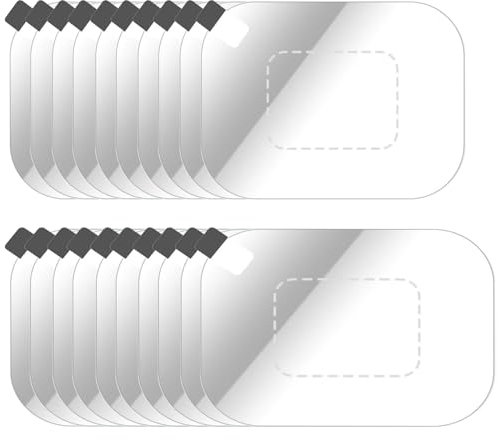 Neyared 18PCS Dash Cam Sticky Pad for Windscreen, Transparent Sturdy Dashcam Screen Reflective Stickers