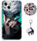 Staremeplz Compatible with iPhone 11 Case Satoru Gojo/Itadori Yuji Anime Game Design [With Vision Keychain and 50pcs Stickers] Cartoon Transparent Soft Silicona Case for iPhone 11