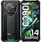 OUKITEL WP28E Rugged Smartphone Android 14-10600mAh Mobile Phones, 16GB + 64GB/1TB, 6.52 Display Rugged Phone with 13MP Camera, IP68/IP69K Waterproof Phone, 4G Dual SIM/NFC/OTG/GPS/Face ID -Green