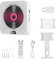 DcnrInsr Lecteur CD Portable Haut-Parleur CD Bluetooth Haut-Parleur Stéréo à Affichage Numérique Lecteur de Musique Mural Facile à Utiliser pour Étudiant Prise EU