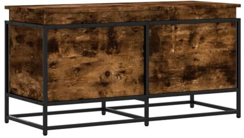 vidaXL Aufbewahrungsbox mit Deckel Räuchereiche 100x40x51,5 cm