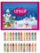 Lippenbalsam Adventskalender 2024 für Damen, Weihnachts Lippenbalsam Set, Pflegend Feuchtigkeitsspendend Reduziert Trockene Lippen, Rissige Feuchtigkeitscreme für Frauen und Mädchen