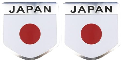 Glixoft Japanese Flag Car Sticker 2pcs Car Sticker Japanese Flag Decals 3d Body Sticker Car Motorcycle Decor Sticker Car Styling Accessories