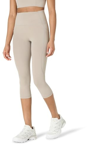Amazon Essentials Damen Active FormFlex Buttery Soft Capri-Leggings für Yoga und Workouts mit Taschen, hoher Taille, Schrittlänge von 48 cm