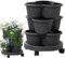Fioriera Da Giardino Verticale, Vaso Verticale Impilabile A 3 Livelli, Fioriera Da Giardinaggio Con Ruote Rimovibili, Coltivazione Del Proprio Giardino Di Erbe Aromatiche, Torre Impilabile Per Piante