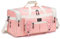 BAGZY Reisetasche 70 Liter Groß Sporttasche Herren Damen wasserdichte Handgepäck Koffer Cabin Holdall Bag Weekender Travel Duffle Bag Handtasche Reisetaschen für Gym Camping Reisen Urlaub Rosa
