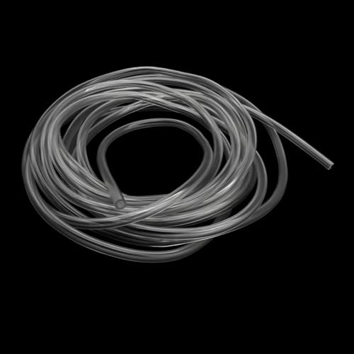 iMeistek 8mm ID x 11mm OD Clear Plastic Tube Hose, 4M Length Food Grade Flexible PVC Vinyl Tube Pipe for Oil Water and Air Transfer
