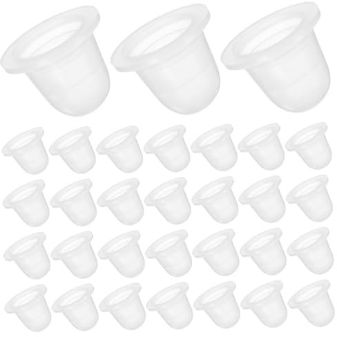 CALLARON 200pièces Gobelets Silicone u Pour Encre Gobelets à Pigment Pour Tatouage Et Maquillage Permanent Grand Format