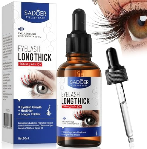 Wimpernserum,Wimpernserum mit pflegenden Inhaltsstoffen,tägliche Conditioner Essenz,mit Wimpernbürste,Leicht aufzutragendes,Für sichtbar dichtere und schöne Wimpern