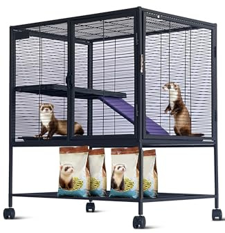 Kleintierkäfig,Käfige Laufställe Hamsterkäfig Mit Treppen Abnehmbarer Rampe,Nagerkäfig Meerschweinchen Häuschen Hasenhaus Ideal Für Frettchen,Chinchillas, Meerschweinchen Und Hamster Kaninchen.