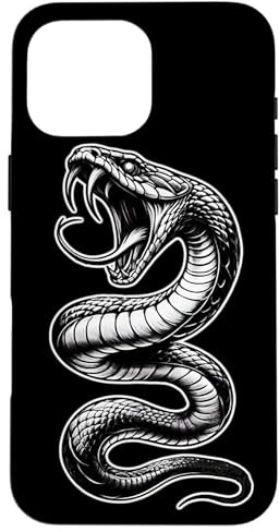 Snake Serpent Coil Cobra Venom Blackwork Case for iPhone 16 Pro Max