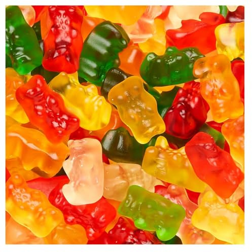 Sugar Free Assorted Flavour Sweets – Mixed Fruit, Mint & Candy Variety – No Added Sugar – Perfect for Diabetics, Keto, Parties (500g, Sugar Free Jelly Fruit Bears)