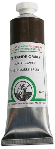 Old Holland Classic Oil: 40 ml Burnt Umber Earth