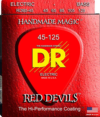 DR Strings Red Devils Bass Medium 5 Saiten