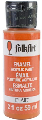 Folk Art Emaille-/Bratenspritze Farbe Pure Orange