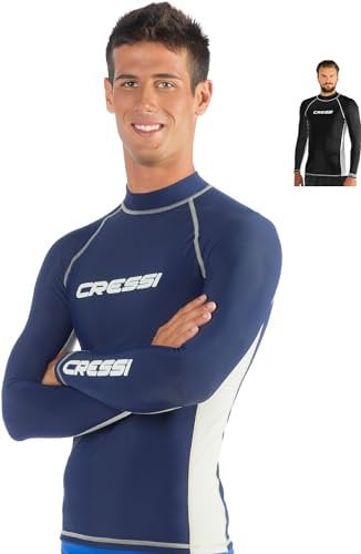 Cressi Herren Rash Guard, Protection Solaire UV (UPF) 50+, Blau (Königsblau/Weiß), Gr. XL/5
