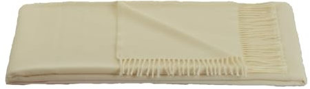 STEINBECK Edle Decke Biarritz aus 100% Cashmere, Größe 130/190 Gewicht 300, naturweiß