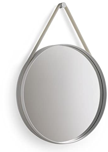 HAY Wandspiegel, Stahl, 70 cm, Silber