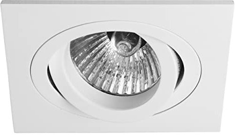 Astro Taro Quadratisches, verstellbares, feuerfestes, dimmbares Einbau-Downlight (mattweiß) GU10 – Smart-Glühbirnen-kompatibel, entworfen in Großbritannien – 1240030 – 3 Jahre Garantie