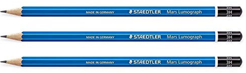STAEDTLER Bleistift Mars Lumograph, Härtegrad: 3H VE=3
