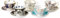 100 Years by Royal Albert 40017543 Teetasse und Untertasse, mehrfarbig, 4.826–4.927,6 cm, 5-teilig