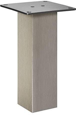 SOTECH Console de bar OLBIA 50 x 50 x 170 mm droite aspect inox Comptoir de cuisine Pied de comptoir Console pied de meuble