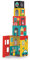 PETIT COLLAGE Stapelwürfel, Spielhaus mit Holzfiguren, Spielset für Kinder ab 12+ Monaten