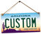 Personalised American Number Plates - Custom Arizona – Holes and Twine | Printed Metal Wall Sign Plaque Show Plate