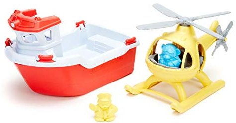 Green Toys Rescue Boat & Helicopter FFP