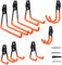 Gainwin Garage Hooks, Steel Heavy Duty Garage Storage Hooks, Utility Double Hook, Shed Storage Wall Mount Hooks for Organizing Home, Chair, Ladder, Bike, Power Tools, Bulk Item (Pack of 8)