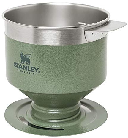 Stanley Classic Pour Over Green Dripper, Stainless Steel Filter, Coffee, 1 to 4 Cups, Outdoor, Home Cafe
