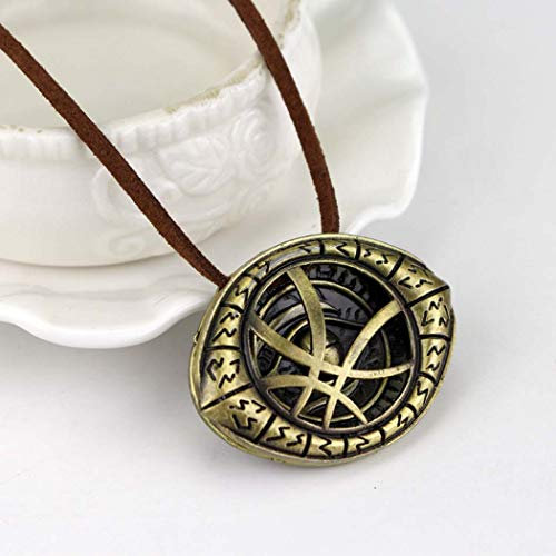 EU_LevinArt D Strange Halskette Crystal Eye of Agamotto Anhänger Mode Halskette (C)