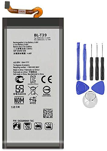 Akku kompatibel mit LG BL-T39 Q7 G7 ThinQ Plus Fit BLT39 3000 mAh inklusive Demontage-Set